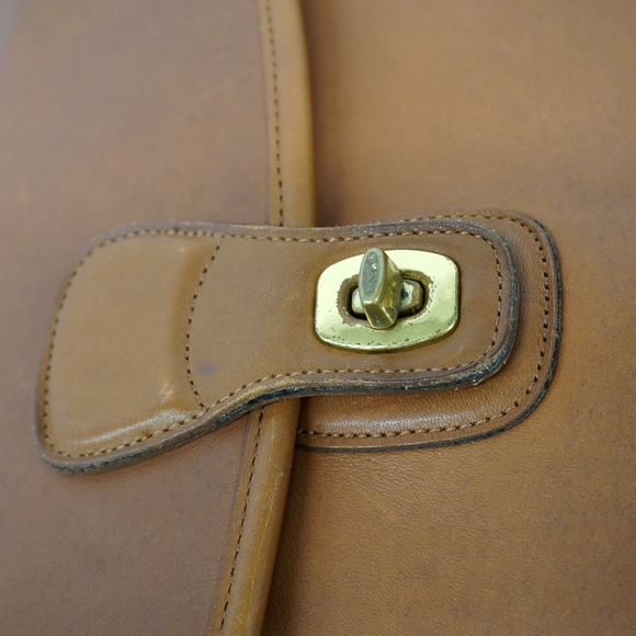 Auth Coach Briefcase 5266 Leather Brown Gold metal - Picture 7 of 12